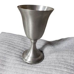 Leonard Weighted Genuine Pewter from Bolivia Goblet Drinking Cup Vintage As is